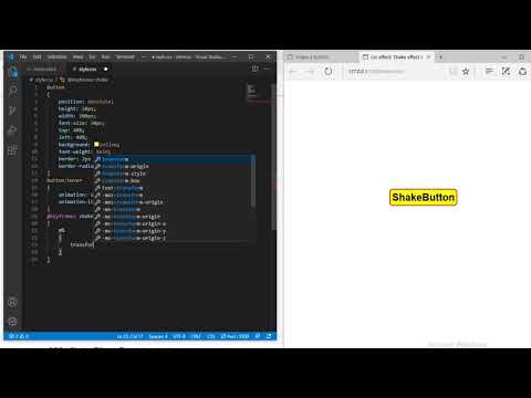 CSS Hover effect  shake a button