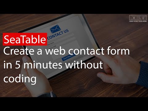 Create a web contact form in 5 minutes with SeaTable