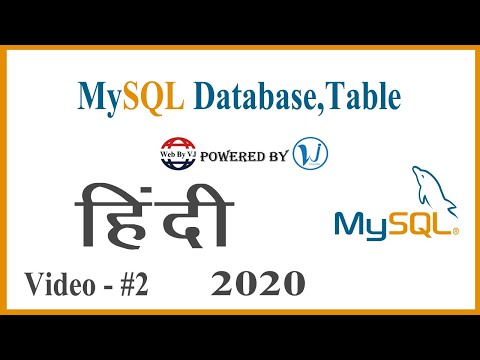 MySQL Database, Table, Fields Create, Change, Drop 2020 (Hindi) - Web By Vj