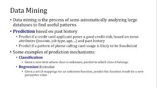 Lec 29b-Decision Support Systems, Data Mining, Data Warehouse, Tables and Spreadsheets to Data Cubes