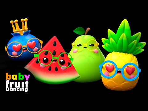 Baby Fruit Dancing - I Love You and You Love Me🍫🥳 🎈 | Fun Baby Sensory Video with Nursery Rhymes