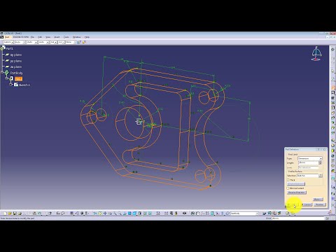 CATIA V5 - SKETCHER BASICS - TUTORIAL 01