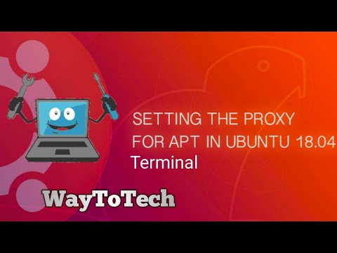 How to set proxy configuration in manual for terminal in Ubuntu18.04