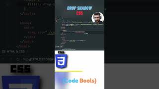 How to create a shadow behind the image in CSS #css #shadow #filter #shorts