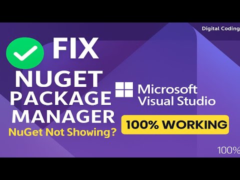 NuGet Package Manager Missing in Visual Studio 2022? | Fix Not Showing / Search Issue Quickly!