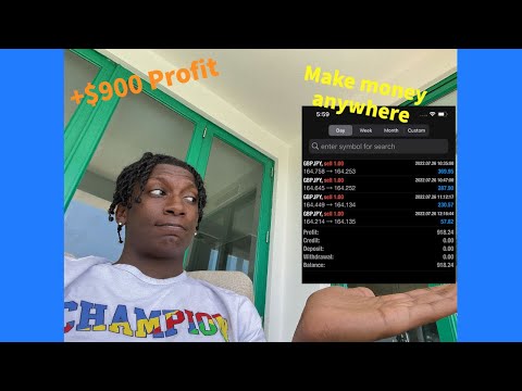 Forex Trader makes $900 while on vacay in Puerto Rico!!