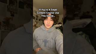 If You’re A Small Content Creator Use This Sound… #viralvideo #trendingshorts #joshucr