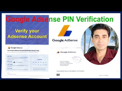Google adsense pin verification