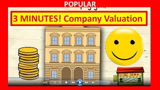 🔴  3 Minutes! How to Value a Company for Company Valuation and How to Value a Business