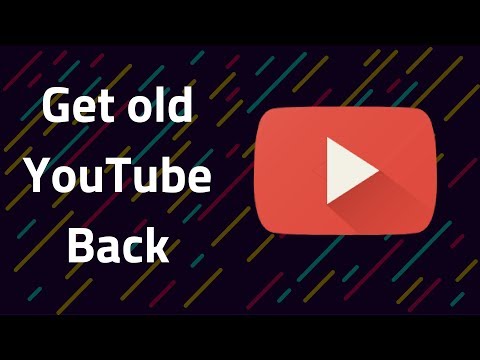 Get old YouTube layout back