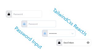 How to code Password textbox | Tailwind tutorial  | Reactjs tutorial | in 2 minutes | textbox