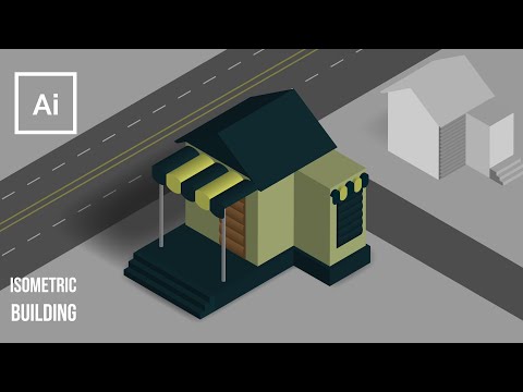 How to Draw Isometric House in Adobe Illustrator
