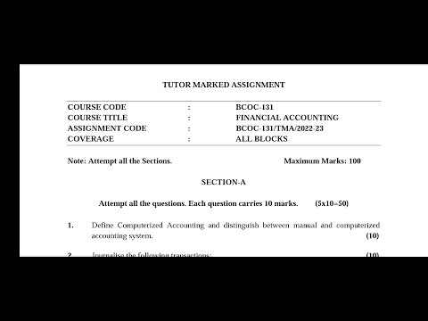 #BCOC131  Ignou Solved Assignment  . And Many More Solved Assignment Available. #ignou #assignment
