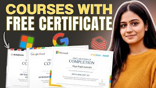 Free Certification Courses by Google, Microsoft & Top Companies 😮 | Full Details Covered