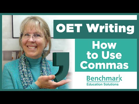 OET Grammar Tips - How to Use a Comma (Punctuation) in an OET Letter