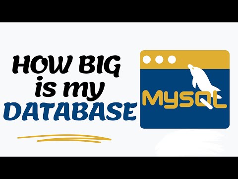 Find Out How Big Your MySQL Database is.