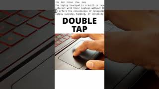 How to Select Text Using a Touchpad on a Windows Laptop