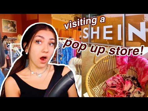 VISITING SHEIN IN REAL LIFE: going to a SHEIN pop-up shop! (inside the store and dressing room)
