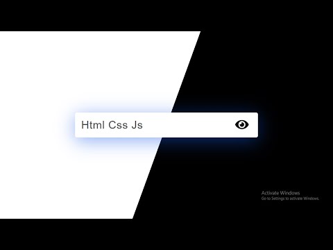 Password Show or Hide Toggle using HTML CSS & JavaScript | With Source Code