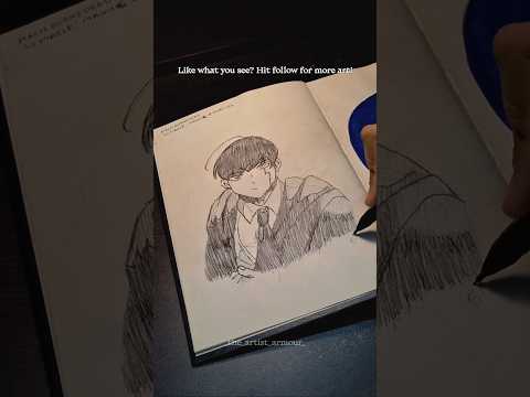 Drawing Mash Burnedead in My Style ✍️🔥 #shorts