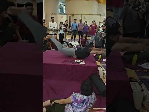 Workshop on application of props in Yoga practises