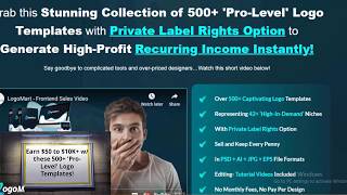 logomart review & Earn $50 to $10K these 500  Pro-Level Logo Templates