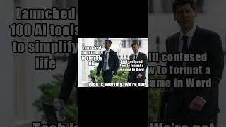 When AI Promises Everything… But You Can’t Format a Resume 😅 | Tech Reality Meme 2025