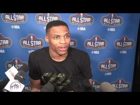 Russell Westbrook Dodges Kevin Durant Question with Ease   2017 NBA All Star Weekend
