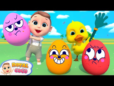 Five Little Ducklings Song - Surprise Eggs | RoyalCoco Nursery Rhymes & Kids Songs
