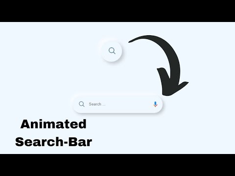 How to Create an Animated Search Bar HTML CSS & JavaScript | Search Bar