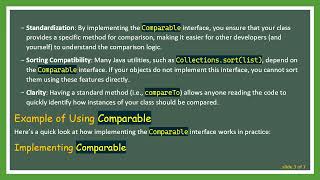 Why use the Comparable Interface in Java?