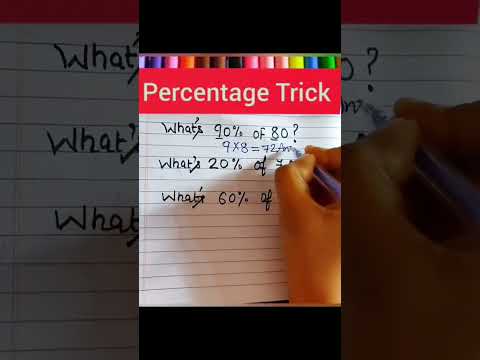 Percentage Trick | percentage kaise nikale | percentage short tricks