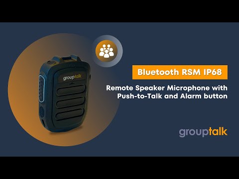 Bluetooth microphone for seamless team communication with the GroupTalk app