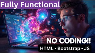 I Built a Fully Functional Website Using AI (No Coding 🤯)