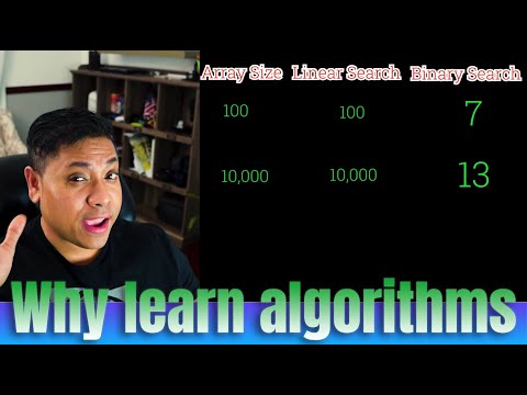 Why learn algorithms?