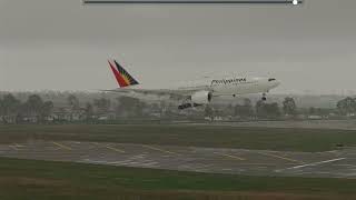 Taipei Taoyuan RCTP - Philippine Airlines - FlightFactor 777v2 Landing - XP12
