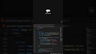 Dark Mode & Light Mode Toggle Switch | CSS Animation 🌙☀️. #DarkMode #LightMode #ToggleButton