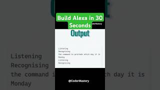 Build Your Own Alexa with Python in Minutes! 🔥 | Step-by-Step Guide 🛠️👨‍💻 #coderMastery