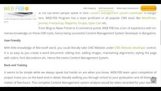 Content management system developer in bangalore | cms developer