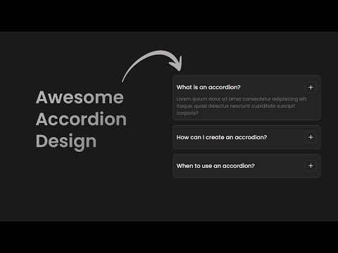 Awesome Accordion Design using HTML, CSS & JavaScript