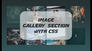 How To Make Image Gallery Section With Css | Learn Easy Css Section Steps