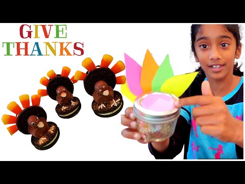 HOLIDAY TREATS & CRAFTS FOR KIDS | THANKSGIVING | OREO TURKEY & THANKS TURKEY CANDY JAR