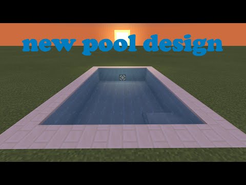 How to make a pool in minecraft!!!