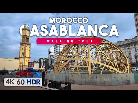 🇲🇦 Through the Medina - Casablanca, Morocco Walking Tour - 4K 60FPS HDR