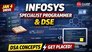 Infosys | Specialist Programmer & DSE | DSA Concepts Explained | #cvcorp