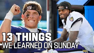 13 Things We Learned on Sunday of Week 4