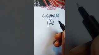 "SUBHANGI" name logomark for viewer's demand 😊#logodesign #namelogodesign #logomark #shortsvideo