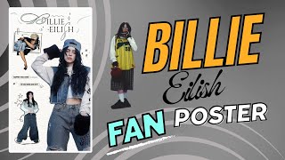 BILLIE EILLISH - How to create a poster in Canva / 2024 wllpaper. Canva tutorial for beginners 2024