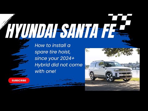 Spare Tire Installation on 2024+ Hyundai Santa Fe Hybrid