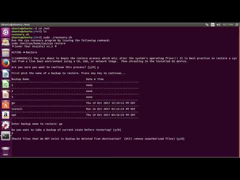 CYA - Restore